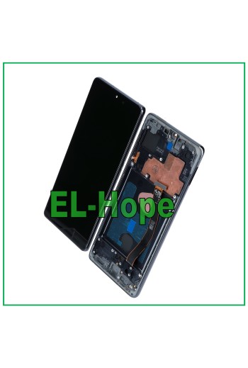 OLED-LCD-DISPLAY + RAHMEN FÜR SAMSUNG GALAXY S10 LITE SM-G770 TOUCH SCHWARZES GLAS